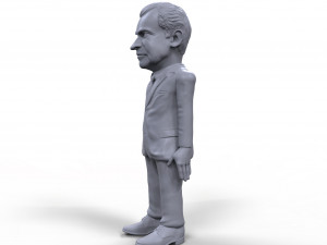 richard nixon stylized high quality 3d printable miniature 3D Принт Модель