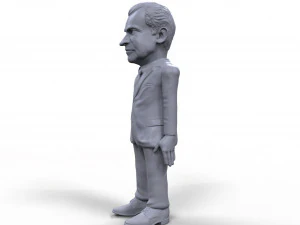 richard nixon stylized high quality 3d printable miniature 3D Print Model