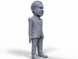 richard nixon stylized high quality 3d printable miniature 3D Принт Модель