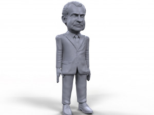 richard nixon stylized high quality 3d printable miniature 3D Принт Модель