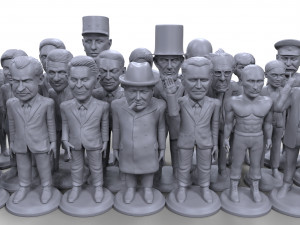political stylized high quality 36 3d printable miniatures 3D Print Model