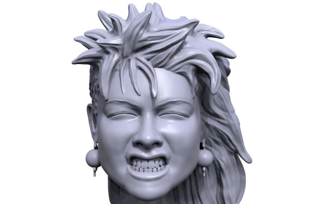 cynde laperu 3d printable action figure portrait sculpt 3Dプリントモデル .c4d .max .obj .3ds .fbx .stl .blend 