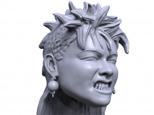 cynde laperu 3d printable action figure portrait sculpt 3Dプリントモデル