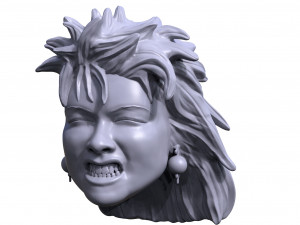 cynde laperu 3d printable action figure portrait sculpt 3Dプリントモデル