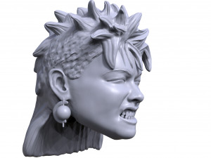 cynde laperu 3d printable action figure portrait sculpt 3Dプリントモデル