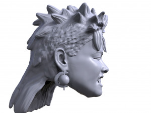 cynde laperu 3d printable action figure portrait sculpt 3Dプリントモデル