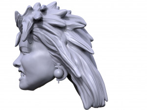 cynde laperu 3d printable action figure portrait sculpt 3Dプリントモデル