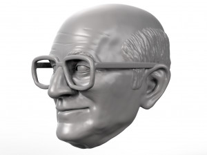 Uncle Junior Soprano Dominic Chianese action figure head 3D Baskı Modeli