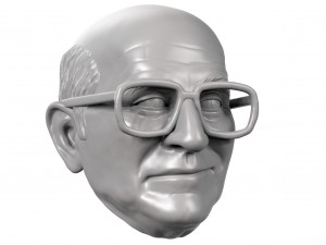 Uncle Junior Soprano Dominic Chianese action figure head 3D Baskı Modeli