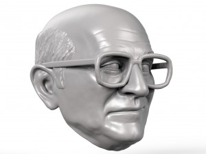 Uncle Junior Soprano Dominic Chianese action figure head 3D Baskı Modeli
