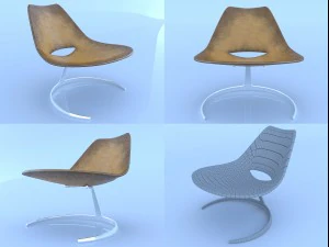 office chair scimitar 3D Model