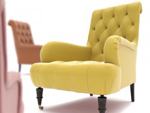 etude chair 3D मॉडल