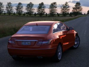 mercedes-benz e-class sports coupe 2010 3D Model