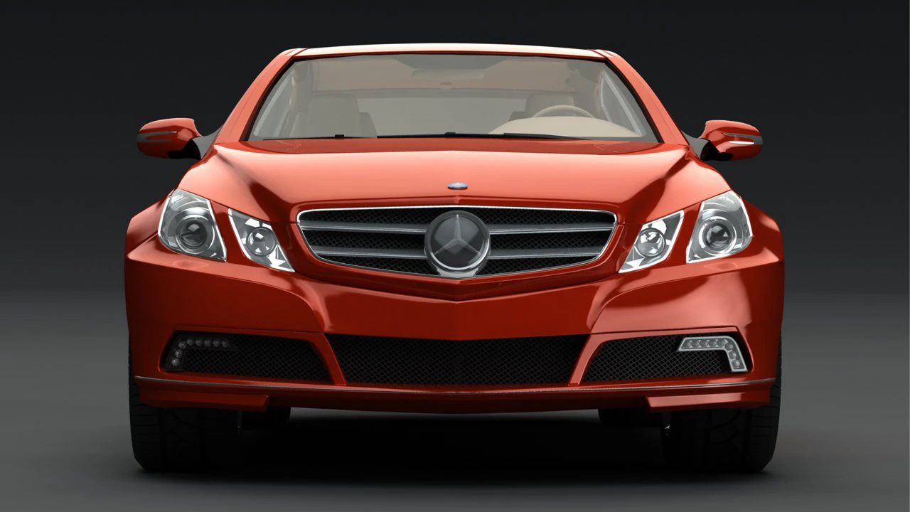 mercedes-benz e-class sports coupe 2010 3D Model .c4d .max .obj .3ds .fbx .stl .blend