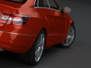 mercedes-benz e-class sports coupe 2010 3D Model