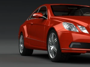 mercedes-benz e-class sports coupe 2010 3D Model