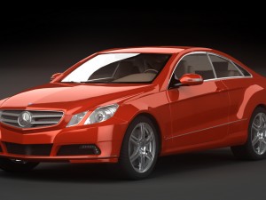 mercedes-benz e-class sports coupe 2010 Model 3D