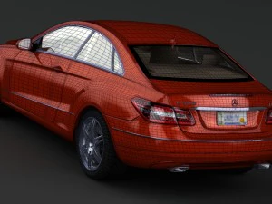 mercedes-benz e-class sports coupe 2010 3D Model