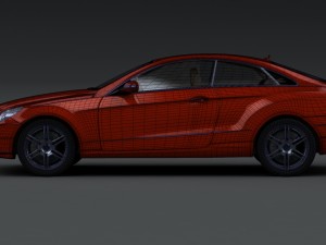 mercedes-benz e-class sports coupe 2010 Model 3D