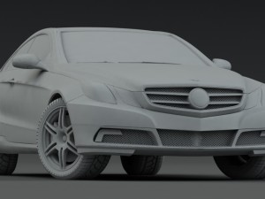 mercedes-benz e-class sports coupe 2010 Model 3D