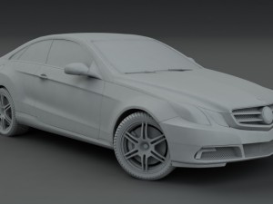 mercedes-benz e-class sports coupe 2010 Model 3D