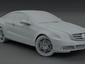 mercedes-benz e-class sports coupe 2010 3D Model