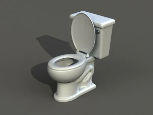 классический туалет 3D Модель