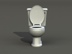 classic toilet 3D मॉडल
