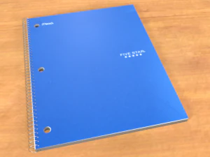 quaderno a spirale Modello 3D