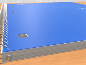 caderno espiral Modelo 3D