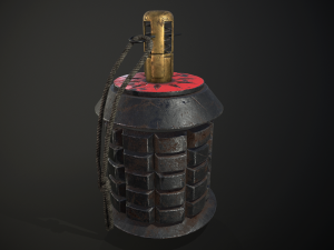 ww2 japanese type 97 grenade 3D मॉडल