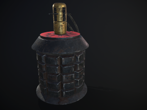ww2 japanese type 97 grenade 3D मॉडल