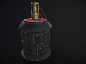 ww2 japanese type 97 grenade 3D Model