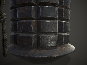 ww2 japanese type 97 grenade 3D मॉडल
