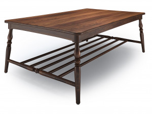 3d rectangular center table Modello 3D