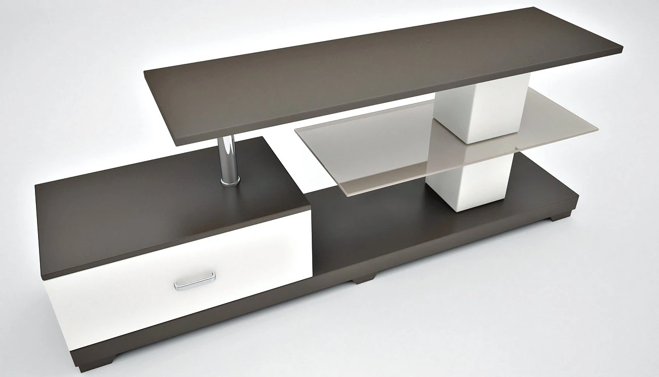 tv table modern 3D Model .c4d .max .obj .3ds .fbx .stl .blend 