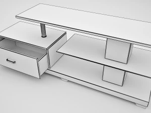 tv table modern 3D Model