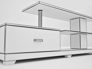 tv table modern 3D Модель