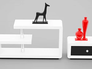 tabel tv 3 piece 3D Model