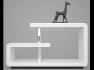 tabel tv 3 piece 3D Model