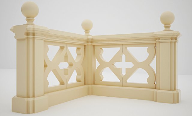 handrail 3D Модель .c4d .max .obj .3ds .fbx .stl .blend 