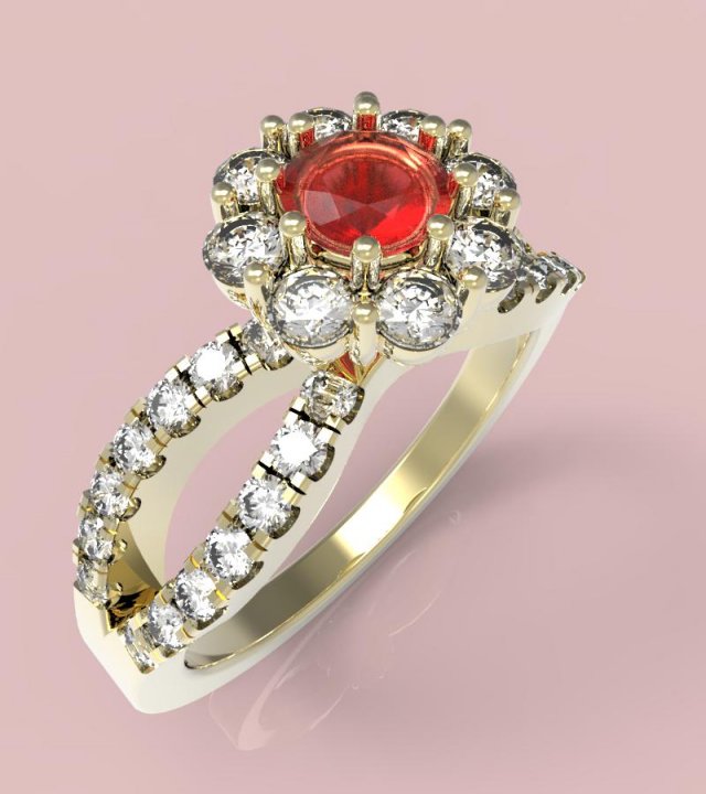 ring 3D Print Model .c4d .max .obj .3ds .fbx .stl .blend 