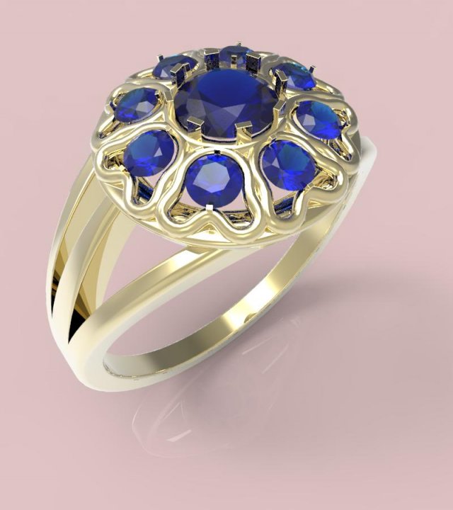 ring 3D Print Model .c4d .max .obj .3ds .fbx .stl .blend 