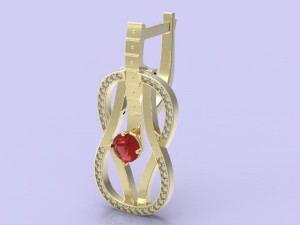 guitar earrings 3D Print Model