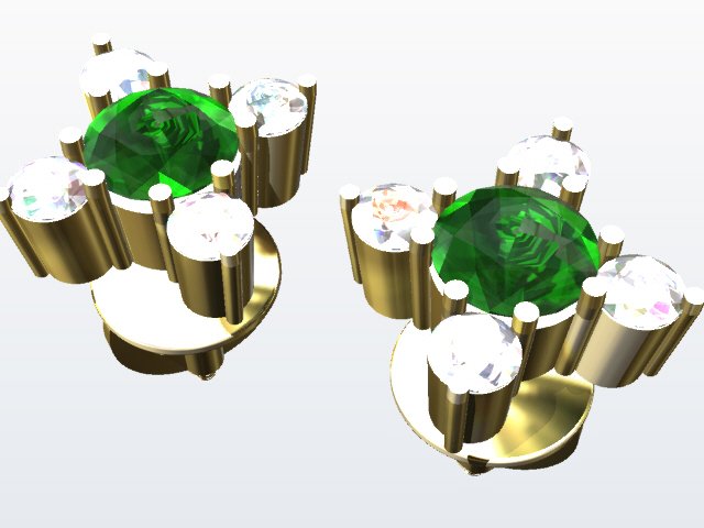 earrings 3D प्रिंट मॉडल .c4d .max .obj .3ds .fbx .stl .blend 