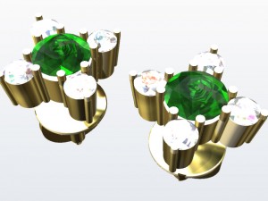 earrings 3D Print Model