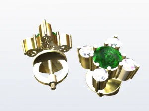 earrings 3D Print Model