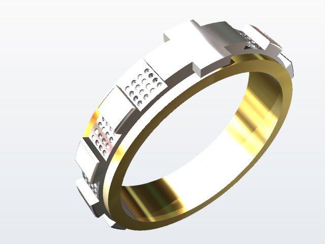 ring 3D Принт Модель .c4d .max .obj .3ds .fbx .stl .blend 