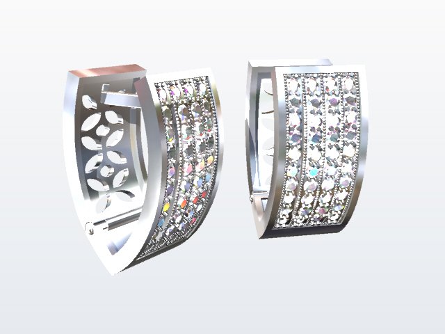 earrings 3 Model Cetak 3D .c4d .max .obj .3ds .fbx .stl .blend 