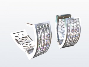 earrings 3 Model Cetak 3D